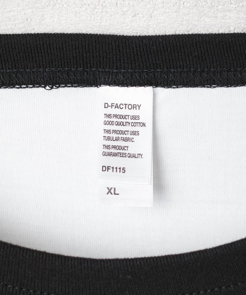 INNOCENT（イノセント）の「【DF001】【D-FACTORY】6.6オンス プレミアム コンフォート ラグランスリーブ Tシャツ（Tシャツ/カットソー・メンズ・ホワイト×ピンク/ホワイト×ブラック/ホワイト×ブルー・LARGE/X-LARGE/MEDIUM）」の9枚目の写真