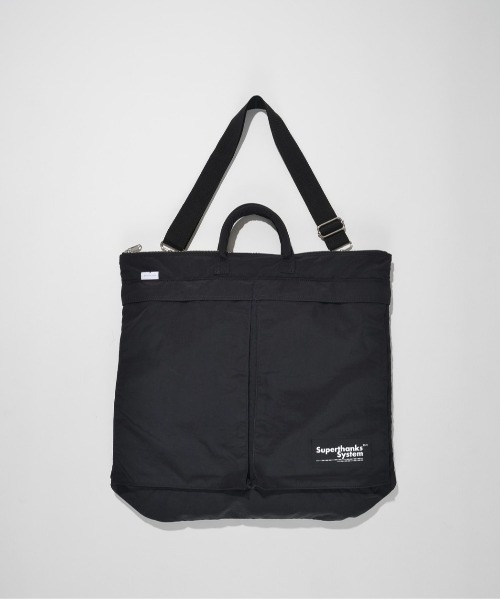 ARCHIVER(アーカイバ)の「【RS】【SUPER THANKS】2WAY HELMET BAG(トートバッグ・レディース・ブラック/ブラック×ホワイト/グレイッシュベージュ/ホワイト×ブラック・FREE)」の1枚目の写真