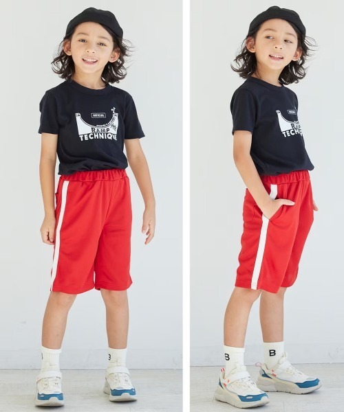 QUNTSTYLE(キュントスタイル)の「【吸汗速乾】<2枚組>ドライメッシュサイドラインハーフパンツ(その他パンツ・キッズ・その他1/その他2/その他5/その他4・100/110/120/130/140/150/160/170)」の10枚目の写真
