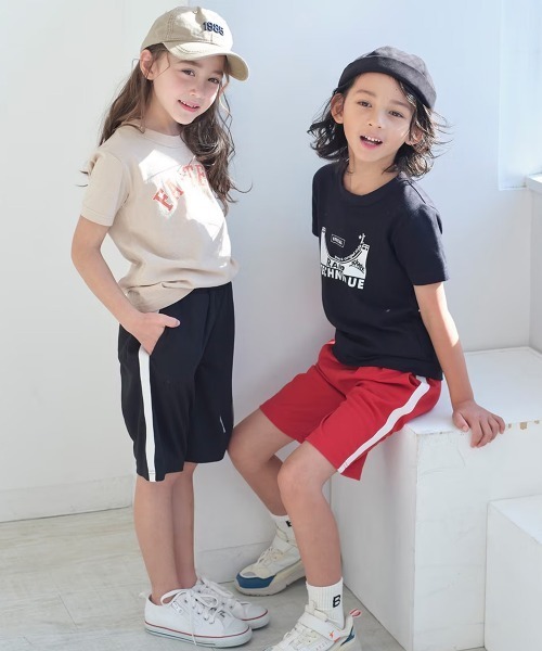 QUNTSTYLE(キュントスタイル)の「【吸汗速乾】<2枚組>ドライメッシュサイドラインハーフパンツ(その他パンツ・キッズ・その他1/その他2/その他5/その他4・100/110/120/130/140/150/160/170)」の12枚目の写真