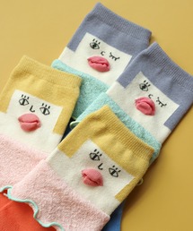 KIVISDOU（キビスドウ）の「【2足セット】 マチルダとイザベラクルーソックス レディース 靴下（ソックス/靴下・レディース）」