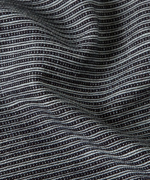 G-STAR（ジースター）の「STAND COLLAR ROLLUP RELAXED SHIRT/ミリタリーディテールバンドカラーオーバーサイズストライプシャツ（シャツ/ブラウス・メンズ・ブルー系その他・LARGE/MEDIUM/SMALL）」の2枚目の写真