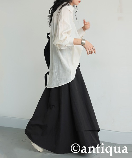 antiqua（アンティカ）の「アシンメトリースカート（スカート・レディース・ブラック・ONESIZE）」の8枚目の写真