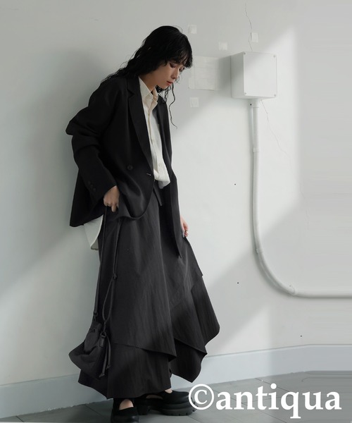 antiqua（アンティカ）の「アシンメトリースカート（スカート・レディース・ブラック・ONESIZE）」の2枚目の写真