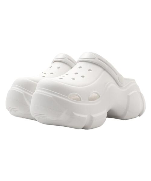 WEGO（ウィゴー）の「WEGO/【25年春夏新作】パーツ付き厚底ラバーサンダル（サンダル・レディース・ブラック/ホワイト・LARGE/MEDIUM/SMALL）」の15枚目の写真