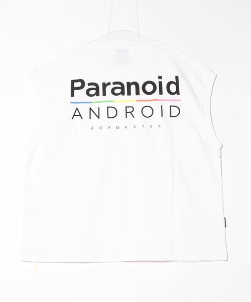 ADAM PATEK(アダムパテック)の「【ADAMPATEK/アダムパテック】pparanoid sleeveless/パラノイドプリントノースリーブ(Tシャツ/カットソー・メンズ・ブラック/パープル/ホワイト・2/1)」の12枚目の写真