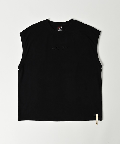 ADAM PATEK(アダムパテック)の「【ADAMPATEK/アダムパテック】pparanoid sleeveless/パラノイドプリントノースリーブ(Tシャツ/カットソー・メンズ・ブラック/パープル/ホワイト・2/1)」の4枚目の写真