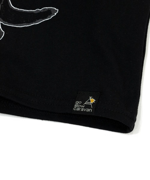 go slow caravan（ゴースローキャラバン）の「KIDS USA/C 中華そば猫 TEE（Tシャツ/カットソー・キッズ・ブラック/ホワイト・120cm/140cm/100cm）」の6枚目の写真