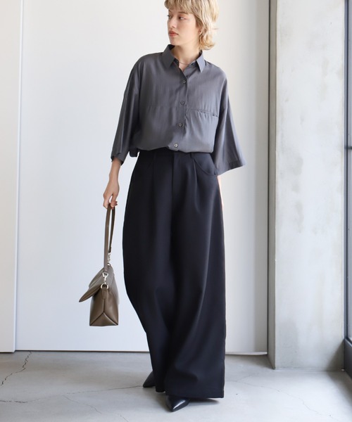 select MOCA（セレクトモカ）の「パフフラップワンハンドルバッグ（ショルダーバッグ・レディース・ブラック/ブラウン/シルバー・FREE）」の8枚目の写真