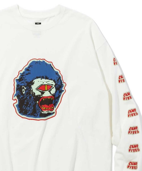 POLeR（ポーラー）の「POLER MAN WOLF RELAX FIT L/S TEE（Tシャツ/カットソー・メンズ・グレー/ホワイト・XL/L/M）」の2枚目の写真
