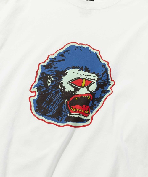 POLeR（ポーラー）の「POLER MAN WOLF RELAX FIT L/S TEE（Tシャツ/カットソー・メンズ・グレー/ホワイト・XL/L/M）」の6枚目の写真