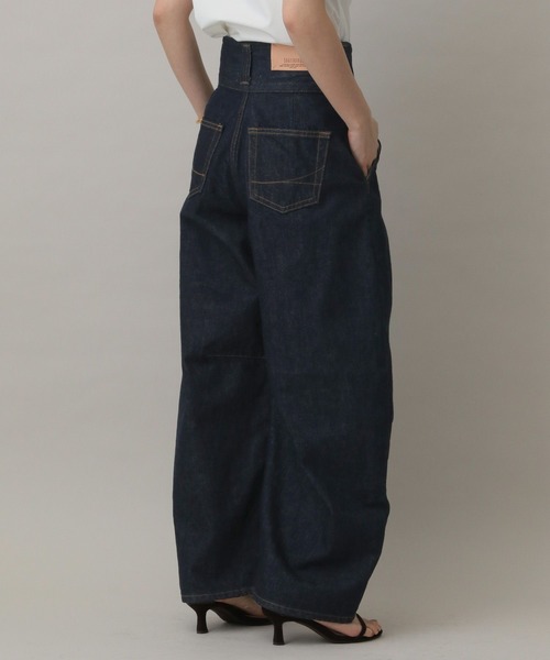 A part by（アパートバイ）の「【セレクト】TREB BALLOON（デニムパンツ・レディース・ライトブルー/ネイビー・X-SMALL）」の7枚目の写真