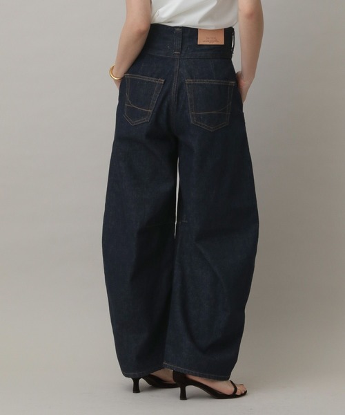 A part by（アパートバイ）の「【セレクト】TREB BALLOON（デニムパンツ・レディース・ライトブルー/ネイビー・X-SMALL）」の8枚目の写真