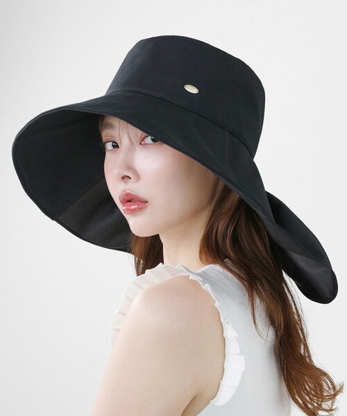 TOCCA(トッカ)の「RIBBON LIKE 2WAY SUN SHADE HAT ハット(ハット・レディース・ブラック系・F)」の3枚目の写真
