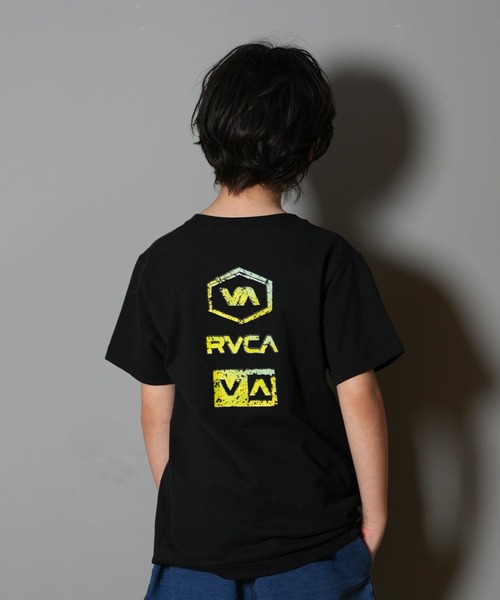 RVCA（ルーカ）の「RVCA/ルーカ STONE WASH SS キッズ Tシャツ BF04E-253（Tシャツ/カットソー・キッズ・ホワイト/ブラック・140cm/150cm/160cm/130cm）」の2枚目の写真