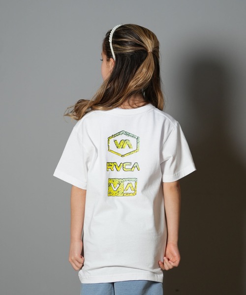 RVCA（ルーカ）の「RVCA/ルーカ STONE WASH SS キッズ Tシャツ BF04E-253（Tシャツ/カットソー・キッズ・ホワイト/ブラック・140cm/150cm/160cm/130cm）」の5枚目の写真