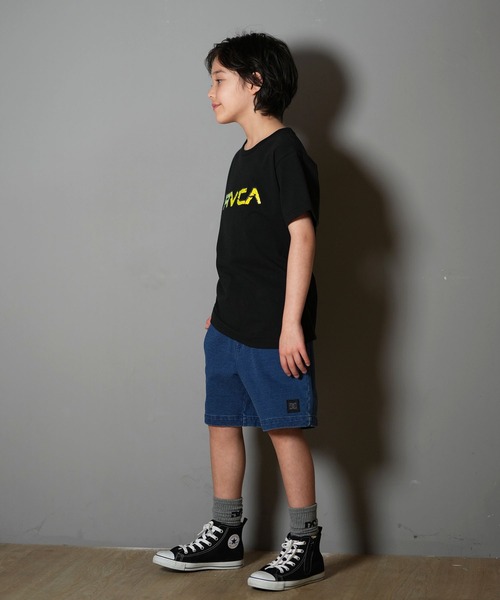 RVCA（ルーカ）の「RVCA/ルーカ STONE WASH SS キッズ Tシャツ BF04E-253（Tシャツ/カットソー・キッズ・ホワイト/ブラック・140cm/150cm/160cm/130cm）」の12枚目の写真