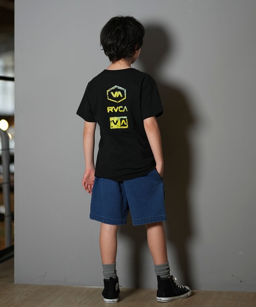 RVCA（ルーカ）の「RVCA/ルーカ STONE WASH SS キッズ Tシャツ BF04E-253（Tシャツ/カットソー・キッズ・ホワイト/ブラック・140cm/150cm/160cm/130cm）」の13枚目の写真