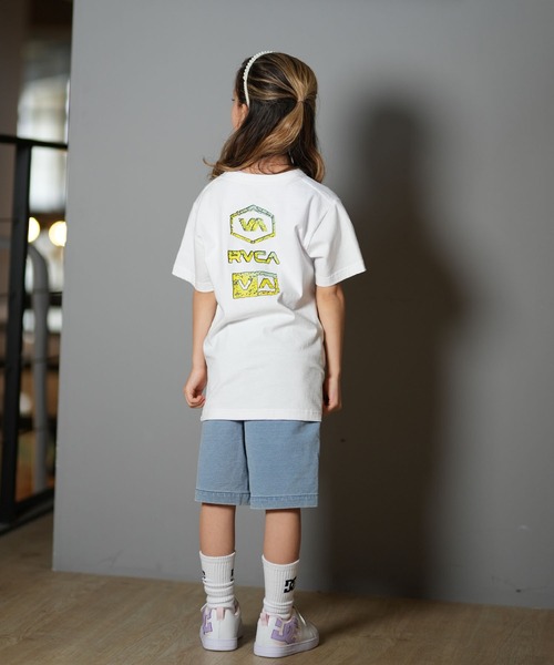 RVCA（ルーカ）の「RVCA/ルーカ STONE WASH SS キッズ Tシャツ BF04E-253（Tシャツ/カットソー・キッズ・ホワイト/ブラック・140cm/150cm/160cm/130cm）」の8枚目の写真