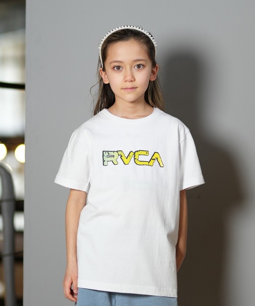 RVCA（ルーカ）の「RVCA/ルーカ STONE WASH SS キッズ Tシャツ BF04E-253（Tシャツ/カットソー・キッズ・ホワイト/ブラック・140cm/150cm/160cm/130cm）」の4枚目の写真