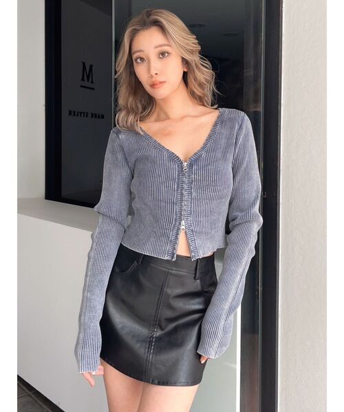 GYDA(ジェイダ)の「フェイクレザースカートライクショートパンツ(スカート・レディース・ブラック・MEDIUM/SMALL/X-SMALL)」の10枚目の写真