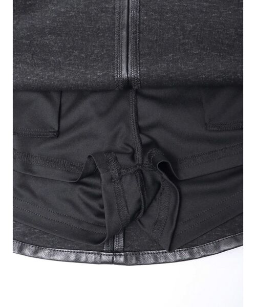 GYDA(ジェイダ)の「フェイクレザースカートライクショートパンツ(スカート・レディース・ブラック・MEDIUM/SMALL/X-SMALL)」の19枚目の写真