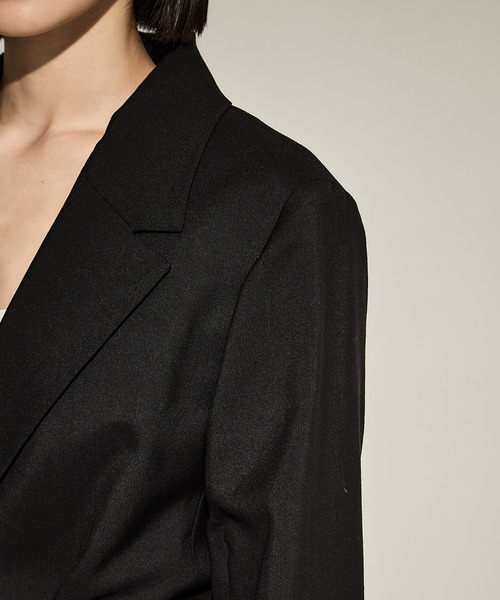 Dessin de Mode（デッサンドモード）の「【Dessin de mode/デッサンデモード】《STUDIOUS別注》バックインパーテッドジャケット（その他アウター・レディース・ブラック/ベージュ/グレー・1/2）」の12枚目の写真