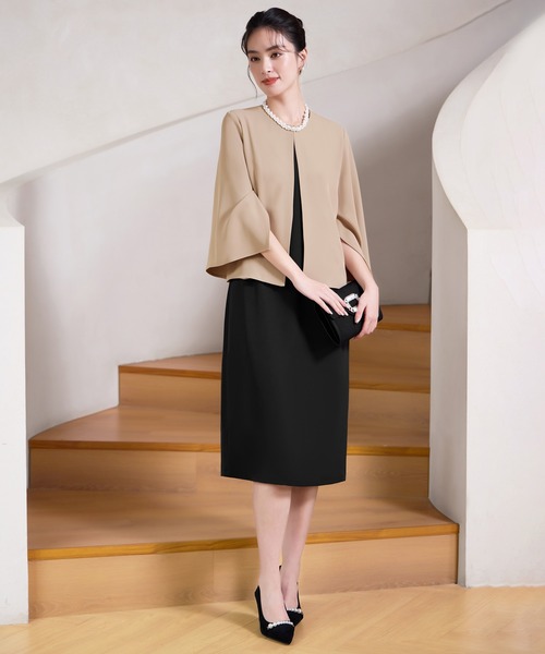 DRESS PLUS(ドレスプラス)の「高見えジャケットで差がつくセットアップ(セットアップ・レディース・ブラック/ネイビー/モカ・L/XL/XXL/S/M)」の16枚目の写真