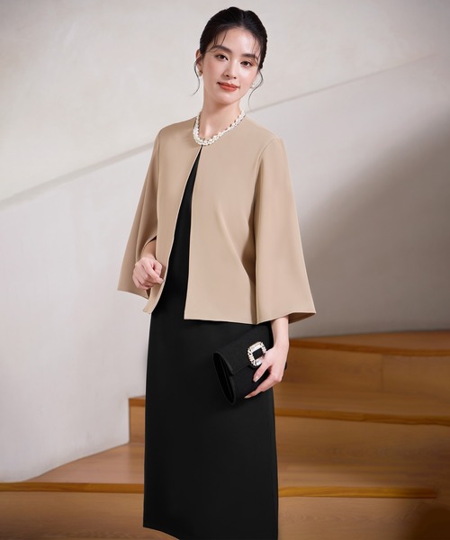 DRESS PLUS(ドレスプラス)の「高見えジャケットで差がつくセットアップ(セットアップ・レディース・ブラック/ネイビー/モカ・L/XL/XXL/S/M)」の17枚目の写真