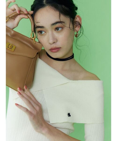 【POLO BCSコラボ】アシメカラーネックリブニットプルオーバー POLO BCSコラボ】アシメカラーネックリブニットプルオーバー
