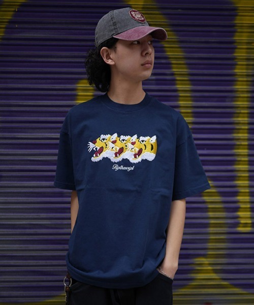 FLIP THE SCRIPT(フリップザスクリプト)の「3T SS TEE(Tシャツ/カットソー・メンズ・ナチュラル/ネイビー/チャコールグレー・M/L/XL)」の3枚目の写真