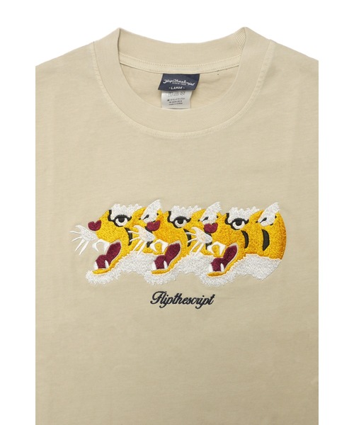 FLIP THE SCRIPT(フリップザスクリプト)の「3T SS TEE(Tシャツ/カットソー・メンズ・ナチュラル/ネイビー/チャコールグレー・M/L/XL)」の6枚目の写真