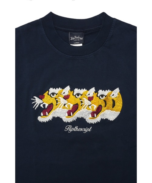 FLIP THE SCRIPT(フリップザスクリプト)の「3T SS TEE(Tシャツ/カットソー・メンズ・ナチュラル/ネイビー/チャコールグレー・M/L/XL)」の14枚目の写真