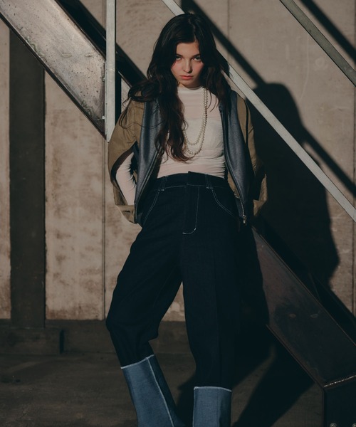 THEODORIC.dy(セオドリックディ)の「カフデザインデニム(サイズ有 / Cuffed Edge Denim(デニムパンツ・レディース・インディゴブルー/ブルー系その他・SMALL/MEDIUM)」の14枚目の写真