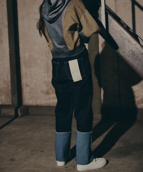 THEODORIC.dy(セオドリックディ)の「カフデザインデニム(サイズ有 / Cuffed Edge Denim(デニムパンツ・レディース・インディゴブルー/ブルー系その他・SMALL/MEDIUM)」の16枚目の写真