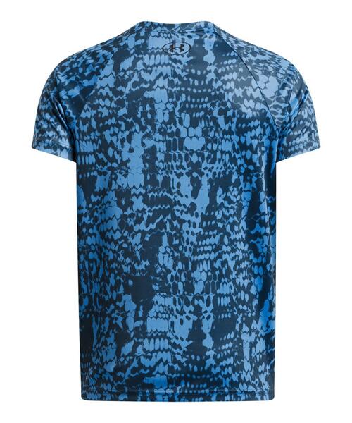 UNDER ARMOUR（アンダーアーマー）の「UAテック ビッグロゴ プリント ショートスリーブTシャツ （トレーニング/キッズ）（Tシャツ/カットソー・キッズ・エメラルドブルー・150cm/160cm/130cm/140cm）」の2枚目の写真