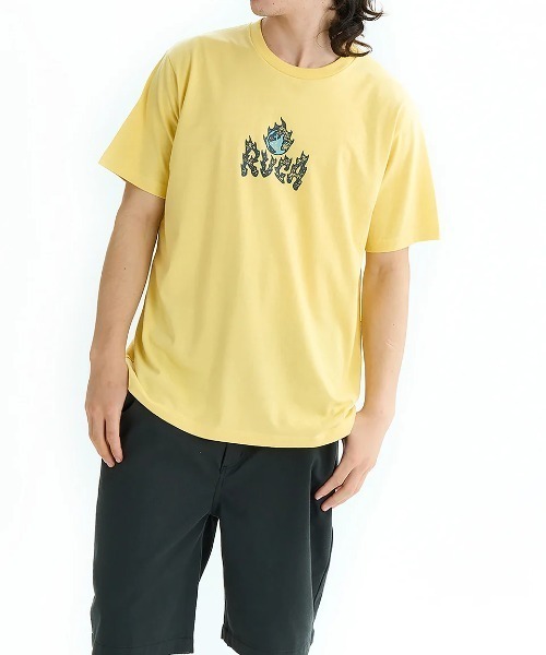 RVCA(ルーカ)の「RVCA メンズ BURN NOTICE SS Tシャツ 【2025年夏モデル】/ルーカ半袖ロゴTシャツ(Tシャツ/カットソー・メンズ・イエロー/スミクロ/バーガンディー/オフホワイト・LARGE/X-LARGE/SMALL/MEDIUM)」の11枚目の写真