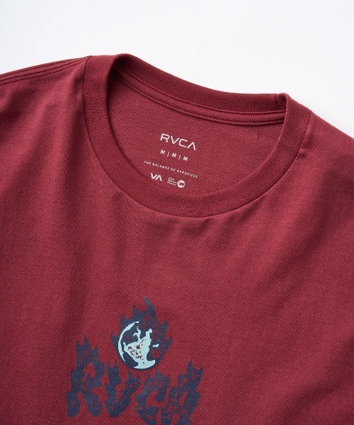 RVCA(ルーカ)の「RVCA メンズ BURN NOTICE SS Tシャツ 【2025年夏モデル】/ルーカ半袖ロゴTシャツ(Tシャツ/カットソー・メンズ・イエロー/スミクロ/バーガンディー/オフホワイト・LARGE/X-LARGE/SMALL/MEDIUM)」の15枚目の写真