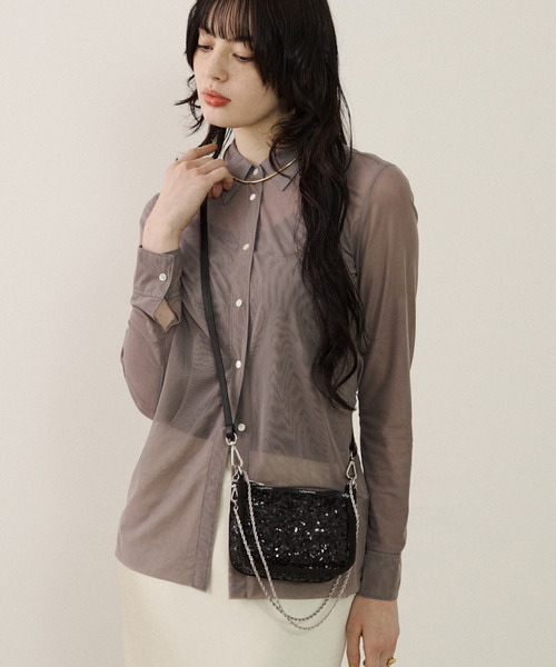 2WAY CHAIN MINI BAG コズミックブラック（ショルダーバッグ