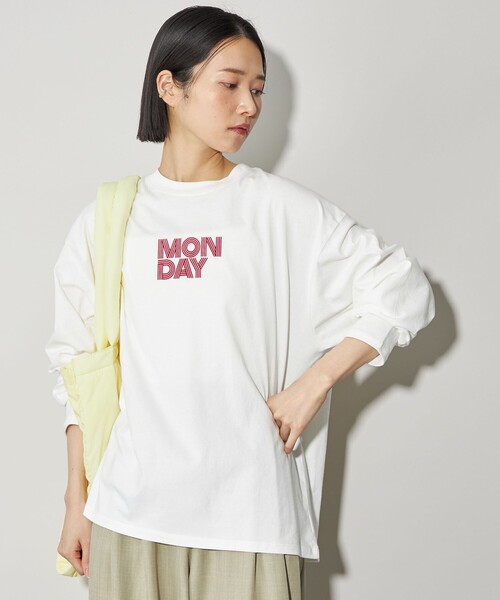 CITEN＞day of weekグラフィックロンT（Tシャツ/カットソー