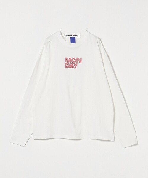 CITEN(シテン)の「<CITEN>day of weekグラフィックロンT(Tシャツ/カットソー・レディース・ホワイト/ダークグレー・FREE)」の16枚目の写真
