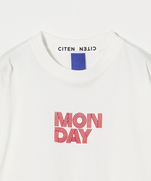CITEN(シテン)の「<CITEN>day of weekグラフィックロンT(Tシャツ/カットソー・レディース・ホワイト/ダークグレー・FREE)」の18枚目の写真