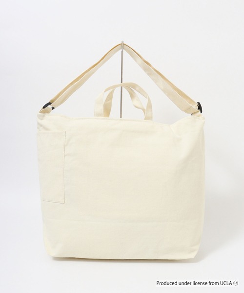 UCLA(ユーシーエルエー)の「UCLA 2WAY SHOUDER TOTE BAG カレッジ スマホポケット(ショルダーバッグ・メンズ・ナチュラル/ブラック・FREE)」の19枚目の写真