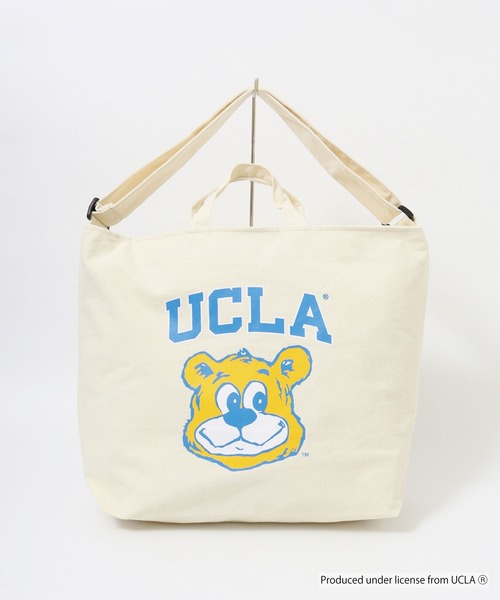UCLA(ユーシーエルエー)の「UCLA 2WAY SHOUDER TOTE BAG カレッジ スマホポケット(ショルダーバッグ・メンズ・ナチュラル/ブラック・FREE)」の18枚目の写真