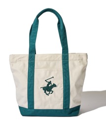 【BEVERLY HILLS POLO CLUB / ビバリーヒルズポロクラブ】16ozキャンバスロゴ刺繍トートバッグ