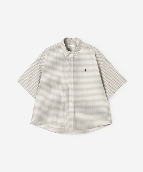 Gymphlex ショート ボタンダウン半袖シャツ Gymphlex | ショート ボタンダウン半袖シャツ SOLID WOMEN