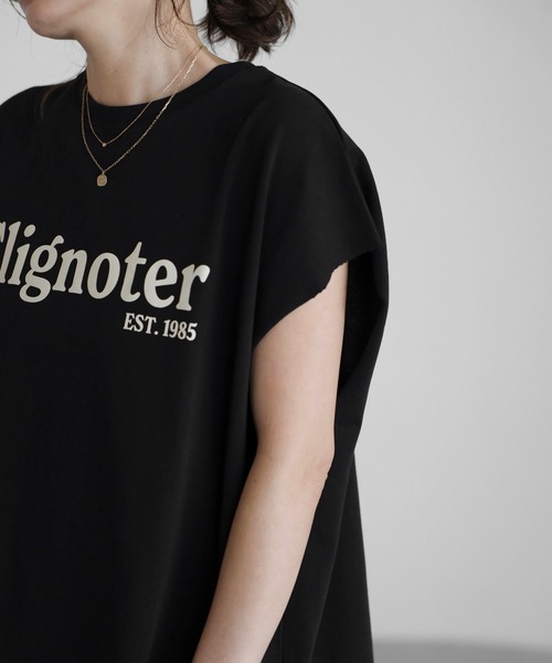 Bonjour Sagan(ボンジュールサガン)の「ClignoterロゴT【動画あり】(Tシャツ/カットソー・レディース・オフホワイト/ブラック/ブラウン・FREE)」の15枚目の写真