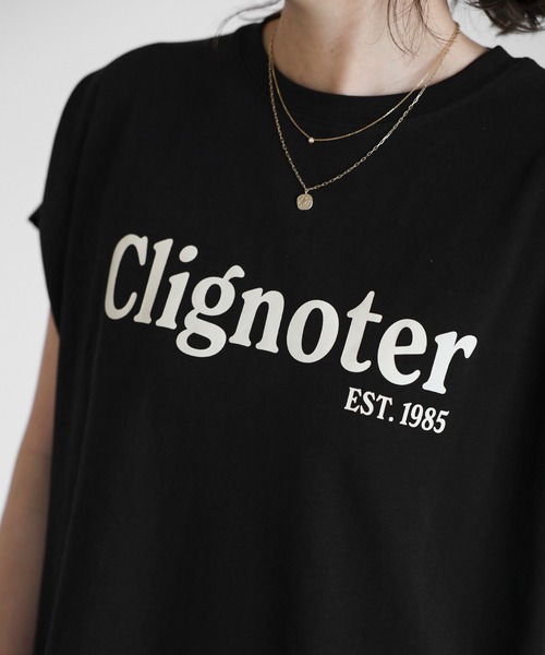 Bonjour Sagan(ボンジュールサガン)の「ClignoterロゴT【動画あり】(Tシャツ/カットソー・レディース・オフホワイト/ブラック/ブラウン・FREE)」の13枚目の写真