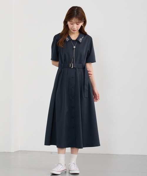 本日限定セール！歓送迎会tobechic肩おリボンワンピース新品40 TO BE CHIC / トゥー ビー シック （レディース） ワンピース