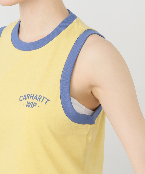 JOINT WORKS(ジョイントワークス)の「CARHARTTカーハートダブルアイピー 89 RINGER A-SHIRT(タンクトップ・レディース・イエロー・X-SMALL)」の6枚目の写真